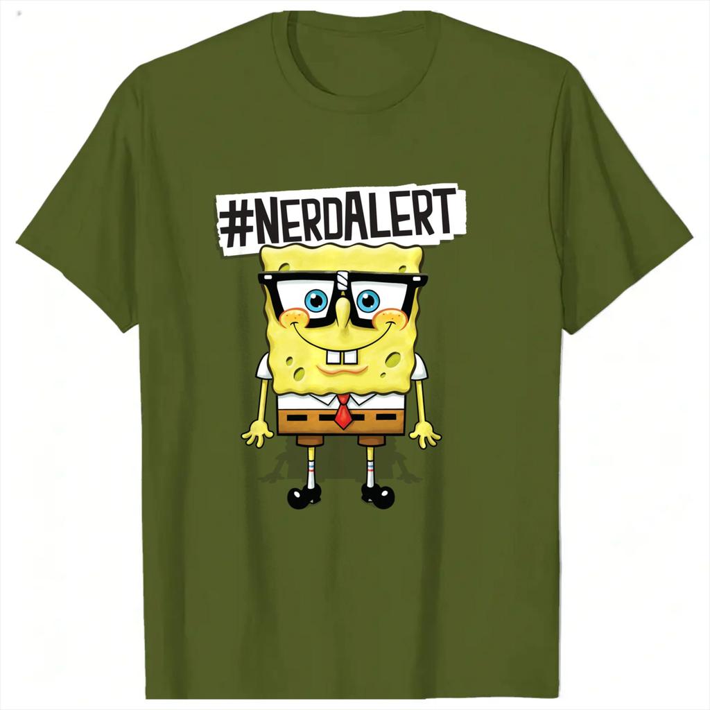 Spongebobs 3 TShirt Unisex Y2K Basic Cotton TShirts Beach O Neck Trendy Cool Tees Pattern Plus Size Clothing