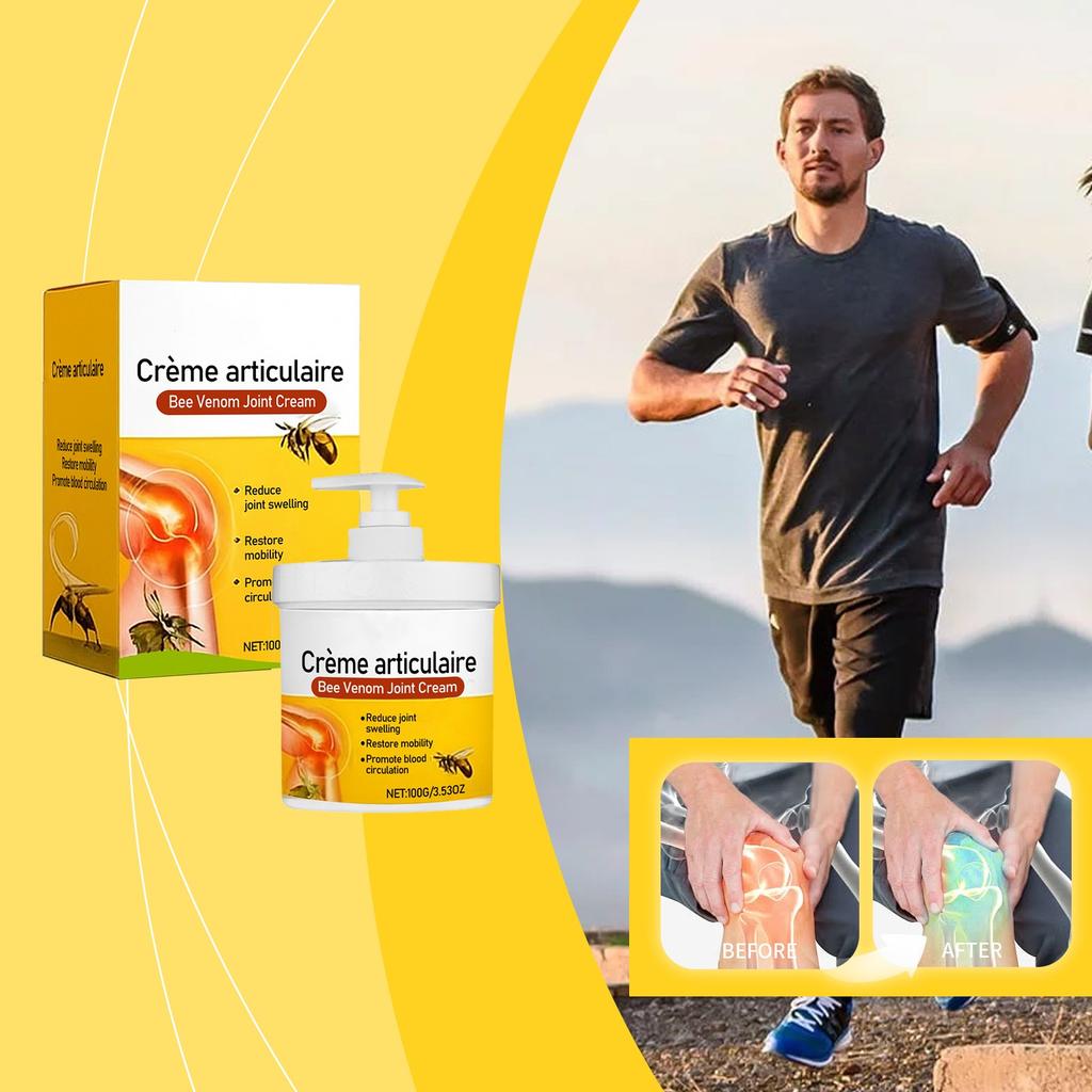 Bee Venoms Joint Relief Cream Nourishes Bones And Soothes Joints In Hands And Feet To Relievse Joint Pain And Muscle Discomfort.