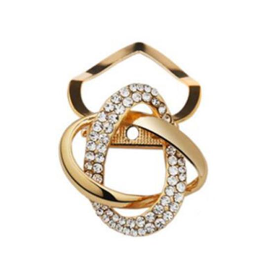 Rhinestone Scarf Buckle Elegant Scarf Clip Buckle Fashionable Sparkly Scarf Clip for Women Neckerchief Shawl Silk Scarves