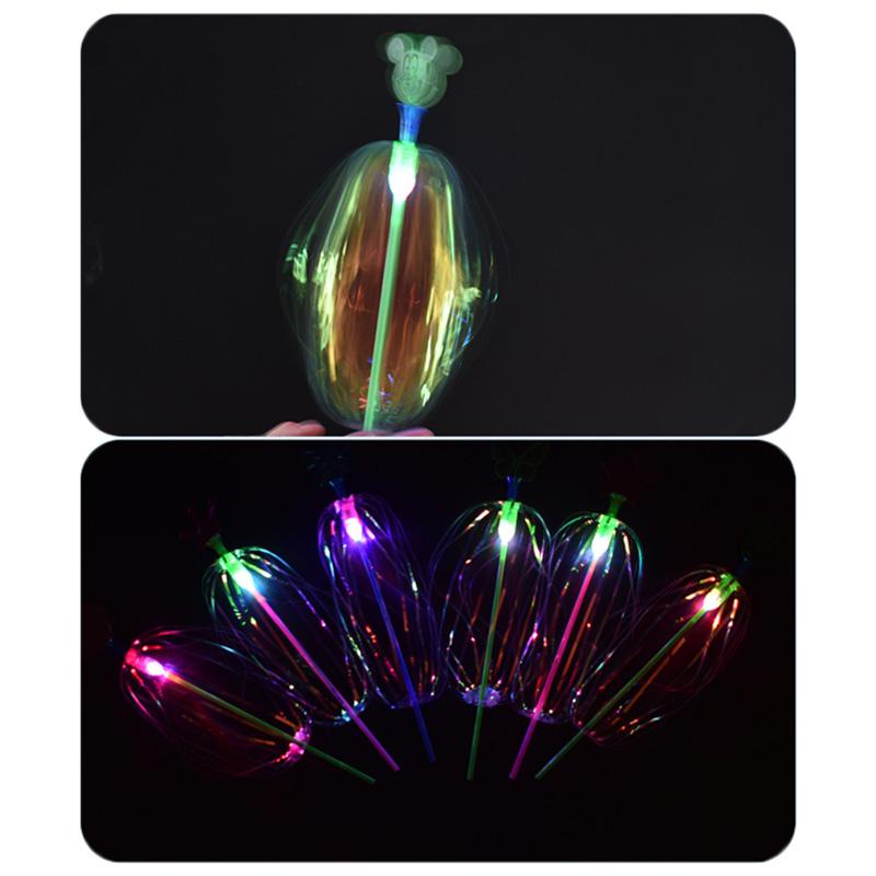 Variety Magic Flashing Bubble Wand Light-up Spin Rainbow Bubble Ball Toy For Kid