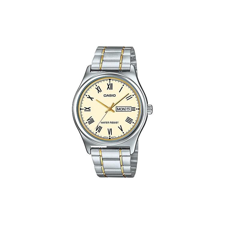 CASIO Men Standard Series Yellow Watch MTP-V006SG-9B MTP-V006SG-9B Light Yellow Watch Dial