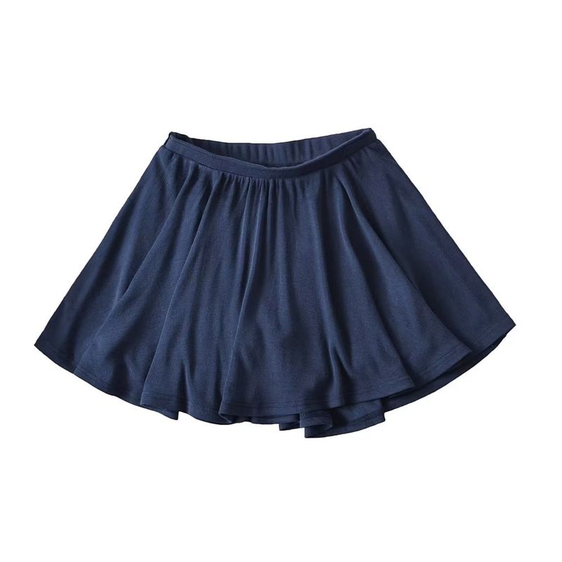 

Young Adult Stylish Retro High Waist Stretch A- line Ballet Navy(Cotton Cotton Texture high quality) M