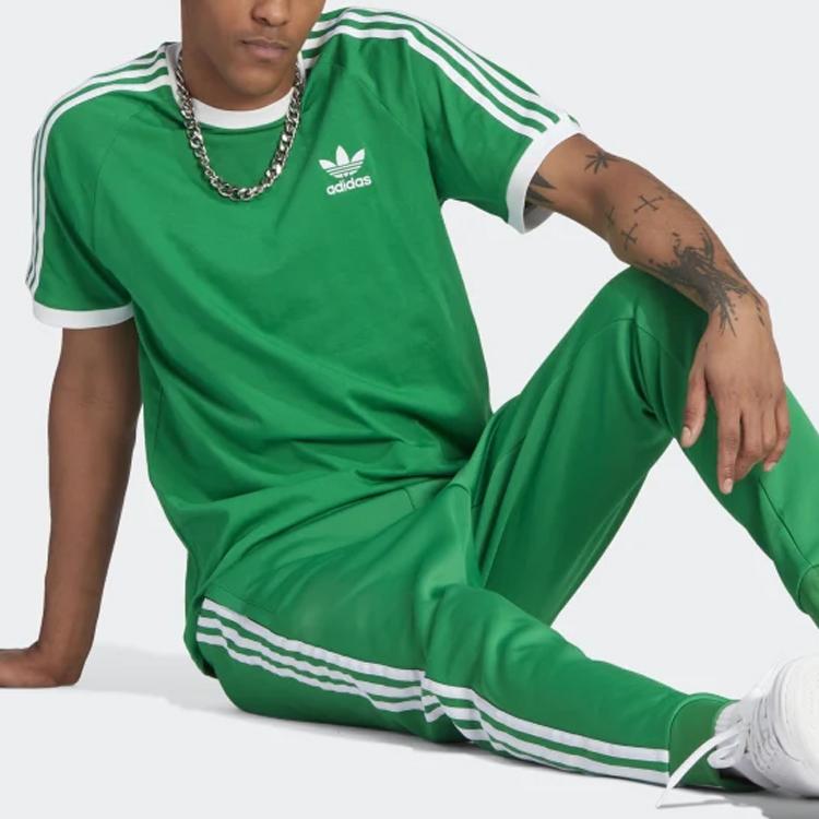 adidas Adicolor Classics 3-Stripes Tee Green Men Streetwear IM0410