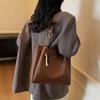Dámská texturovaná crossbody taška přes rameno s velkou kapacitou