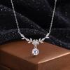 925 Silver Necklace Pendant 5A Zircon Beautiful For Women Fashion Clavicle Chain Wedding Jewelry Party Gifts