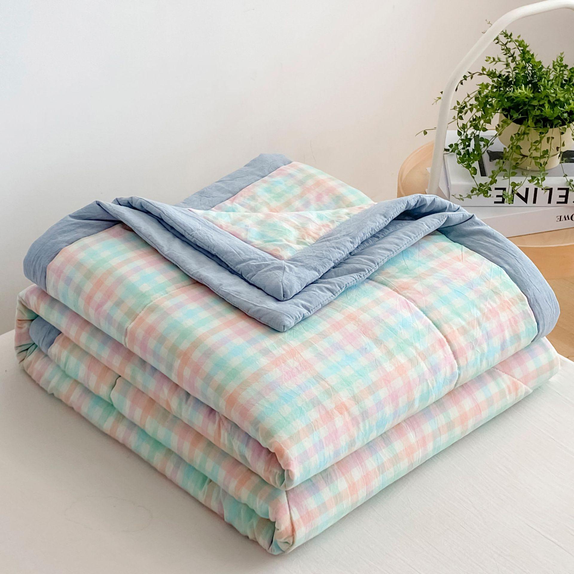 

100% Cotton Summer Air Conditioning Quilt - Lightweight Quilt for Students and Children Children s 100x150