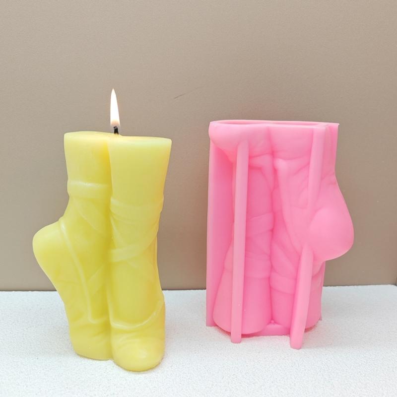 Ballet Slipper Candle Silicones Molds for Epoxy Resin Casting, Making Candle