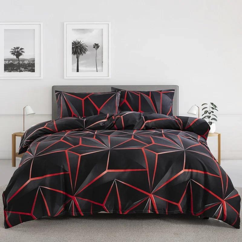 Light Grey Floral Duvet Cover Queen King, Microfiber Flower Plum Blossom Print Bedding Set Reversible Botanical Comforter Cover