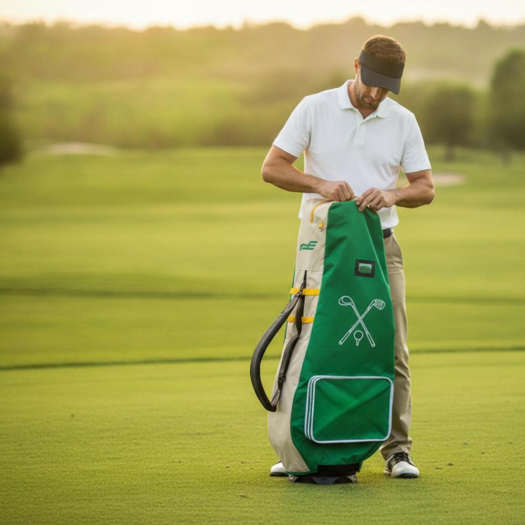 Golf Bag Rain Cover Lightweight for Road Trips, Outdoor Storage