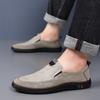 Summer Slip-On Soft Bottom Driving Bean Bean Shoes Fashionable Breathable White Shoes Comfortable Rubber Sole Casual Style