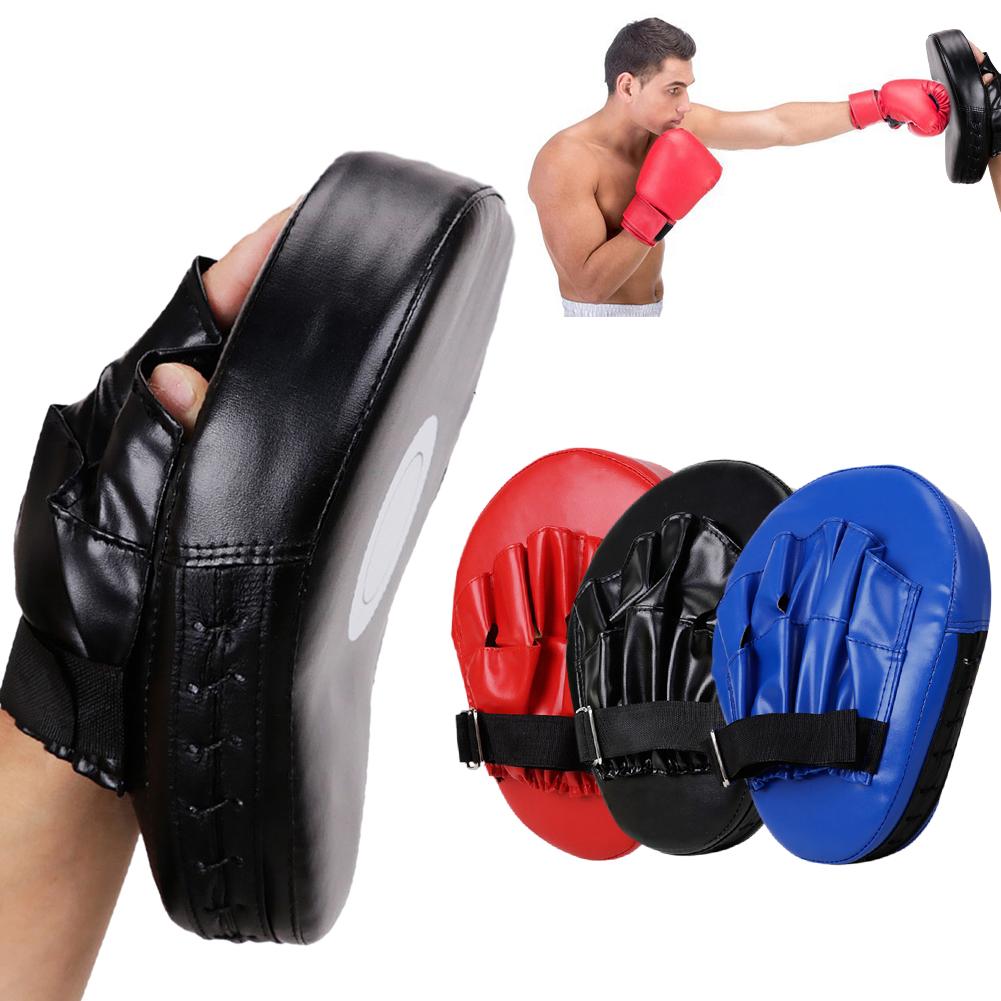 Curved Boxing Hand Target PU Leather Curved Punching Mitts Breathable Kickboxing Pads Boxing Focus Pad for Martial Arts Training