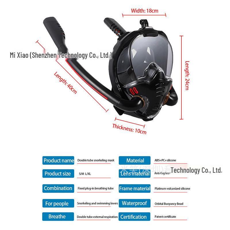 K3 Double Tube Adult Snorkeling and Diving Mask - 2022 New Hot Seller