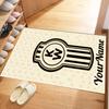 Kw Heavy Trucks Customizable Name Floor Mat Perfect for Hallway Bedrooms Outdoor Entryway Anti-slip Rug Decorate Offices