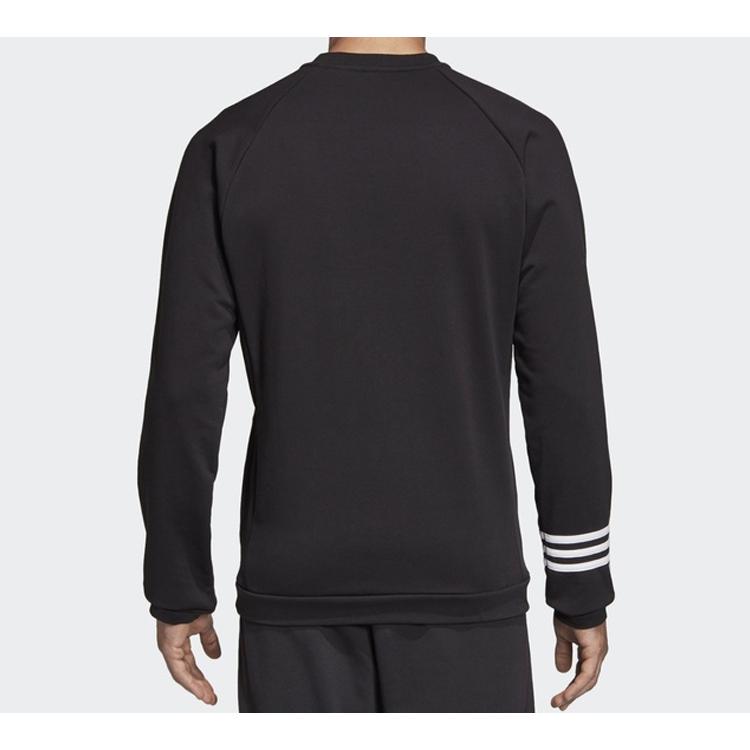 Adidas Sweatshirts Men's Black Crew Neck Moderate Regular DT8995