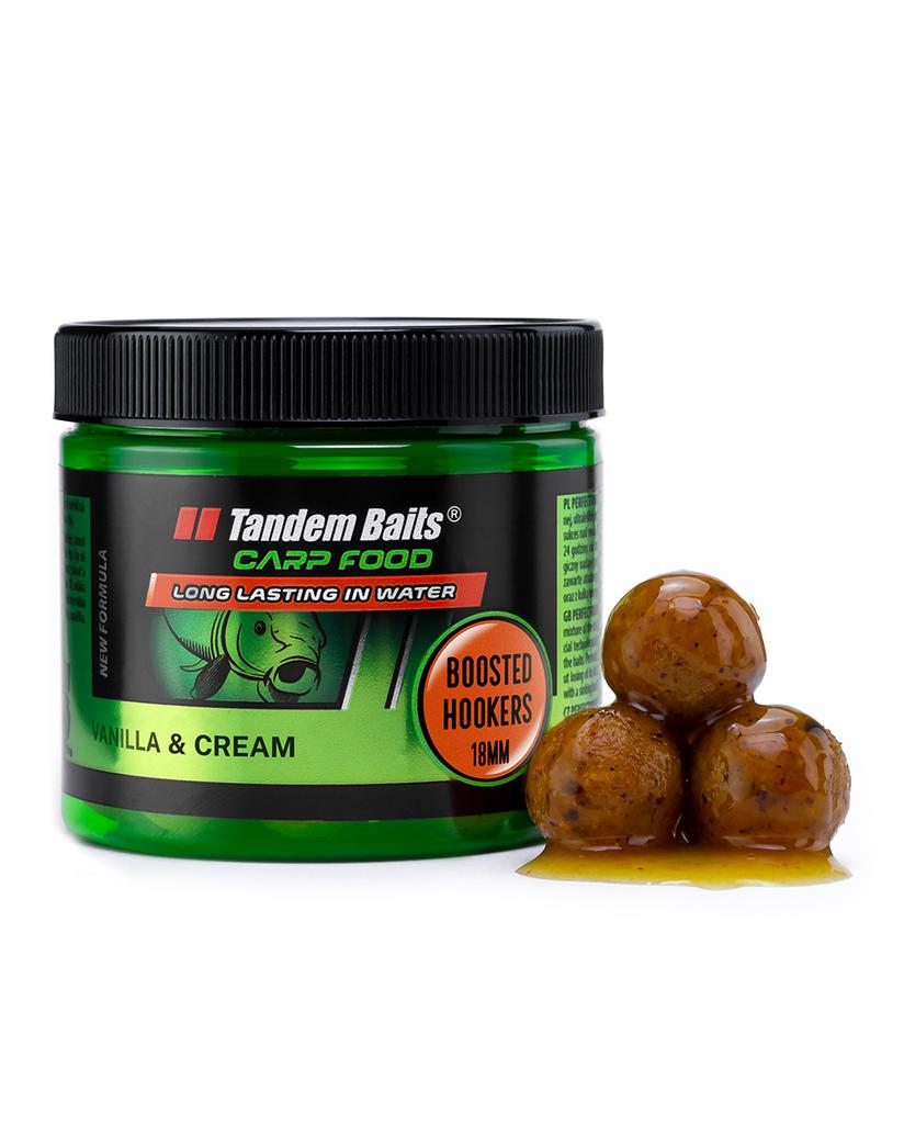 Carp food boosted hookers - kulki haczykowe 18mm/300g wanilia & śmietanka