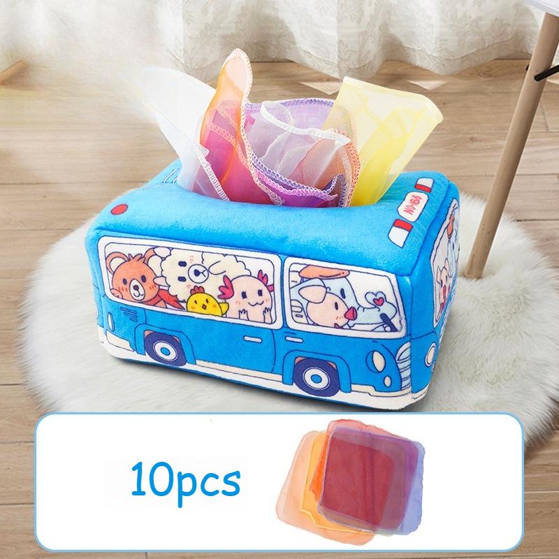 Baby Draw Paper Towel Tearing Tissue Box Baby Puzzle Early Education Montessori Children Cloth Toys Sensory Gift Montessori Toys