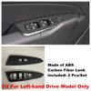 LHD Carbon Fiber Door Handle Holder Window Lift Button Switch Car Interior Accessories For Kia Sportage NQ5   2024 2025
