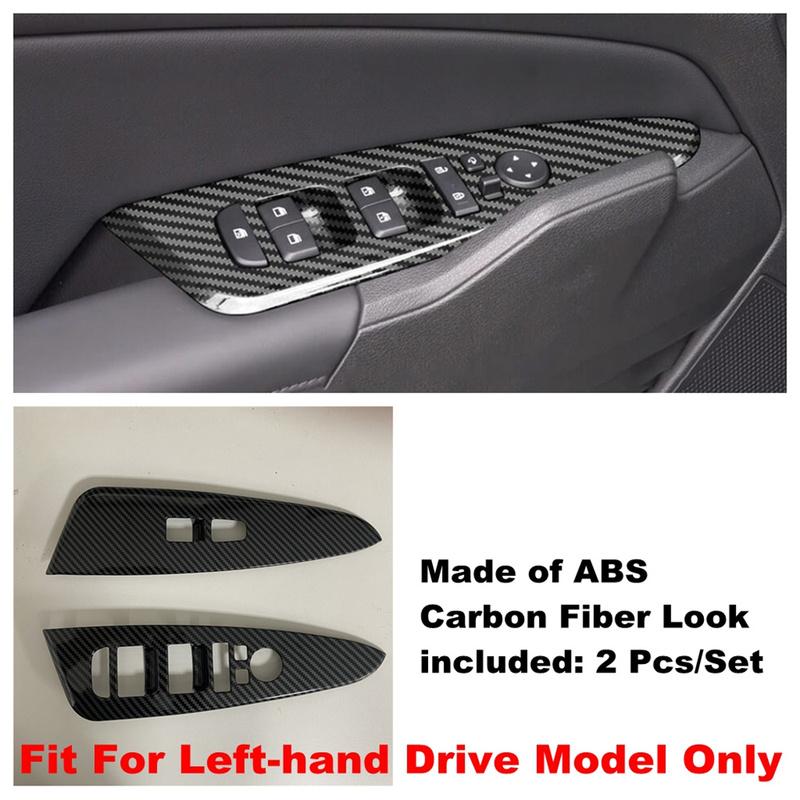 LHD Carbon Fiber Door Handle Holder Window Lift Button Switch Car Interior Accessories For Kia Sportage NQ5   2024 2025