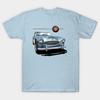 Heren Zwart Print T-shirt Austin Healey Mk 2 Geen-Knippen Transferpapier Print Katoenen T-shirt