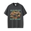 The Burnt Peanut Goop Goop Goop Funny Meme Tshirt Unisex Women Casual Humor T Shirts Unisexs Cotton Oversized Short Sleeve Tshirts