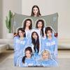 Kpop Babymonsters Group Blankets Velvet Spring/Autumn  Multi-function Lightweight Throw Blanket for Home Office Bedspreads