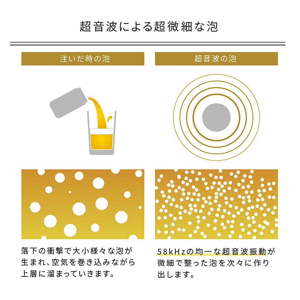 Green House Misty Bubbles Beer Foaming with Ice Packs to Keep Beer Cold Server, Beer, Sub-Zero (GH-BEERSSEC-BK)