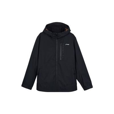 Li Ning Sports Fashion Serie Markenlogo Lässig Winddicht Wasserdicht Abnehmbare Zweiteiler Kapuzen-Drei-in-Eins Windjacke Unisex Oberbekleidung YWBT041-1