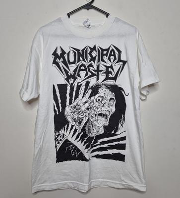 Maglietta Tee Rifiuti Municipali Taglia M Band Thrash Crossover Americana Musica T-Shirt Unisex AAA