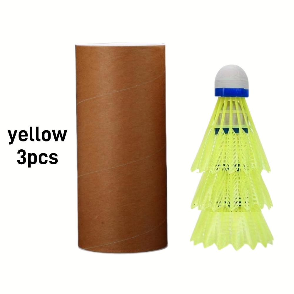 Durable Nylon Badminton Shuttlecocks Lightweight Easy-to-Track Balls for Enhanced Gameplay Outdoor Training Sports Equipment Kit