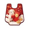 Anti Slip Lamb Year Bathroom Mat Quick Drying Sheep Door Mat Carpet U-shaped Floor Mat  Bathroom