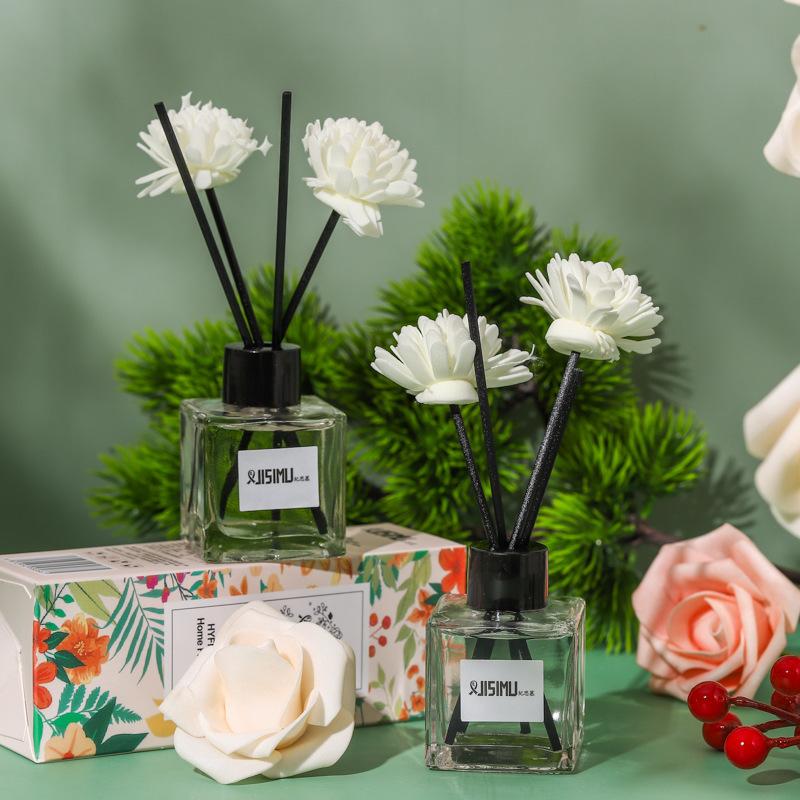50ml Air Freshener Aromatherapy Perfume Flameless Flower Fragrance Home Office Aroma Diffuser Desktop Decorative Ornament