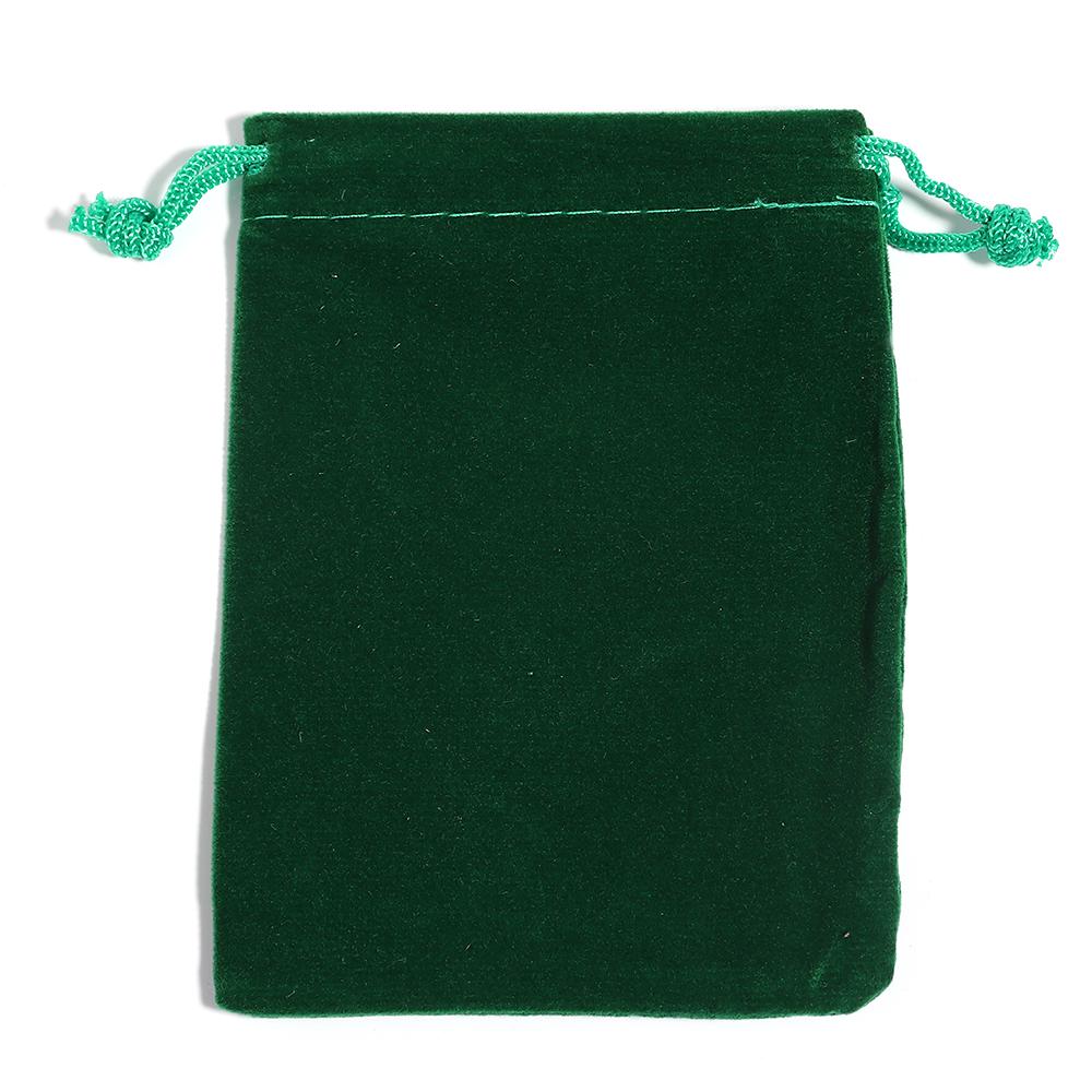 

5-10 шт./лот цветной бархатный мешок на шнурке многоразмерный упаковочный пакет для ювелирных изделий конфетный дисплей праздничный подарочный упаковочный мешок 7X9CM (10pcs) зелёный