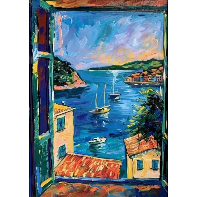 Henri Matisse Open Window Painting Poster Print For Living Room Home Decor Abstract Canvas Painting Modern Landscape Wall Art