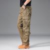 Herren Cargo-Hose mit lockerem Schnitt und vielen Taschen - Strapazierfähig, Übergröße, Gerades Bein, Lässige Outdoor-Sporthose