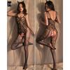 Zwarte Visnet Bodysuit Lingerie van Zijde - Sexy Uitgesneden Stijl voor Vrouwen