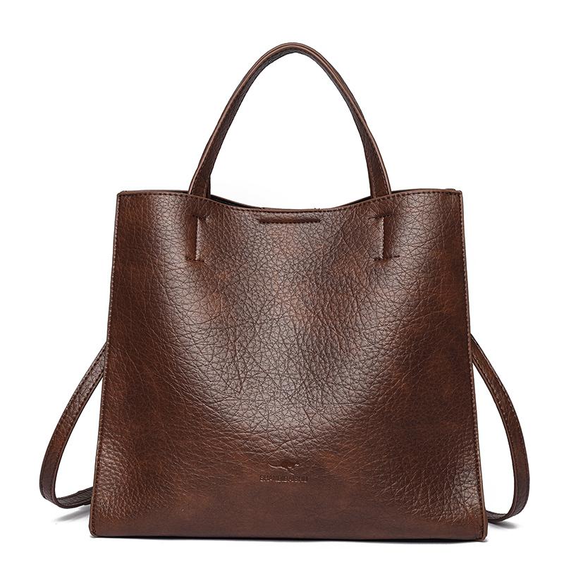 Women's PU Handbag Large Capacity Commuter Shoulder Bag