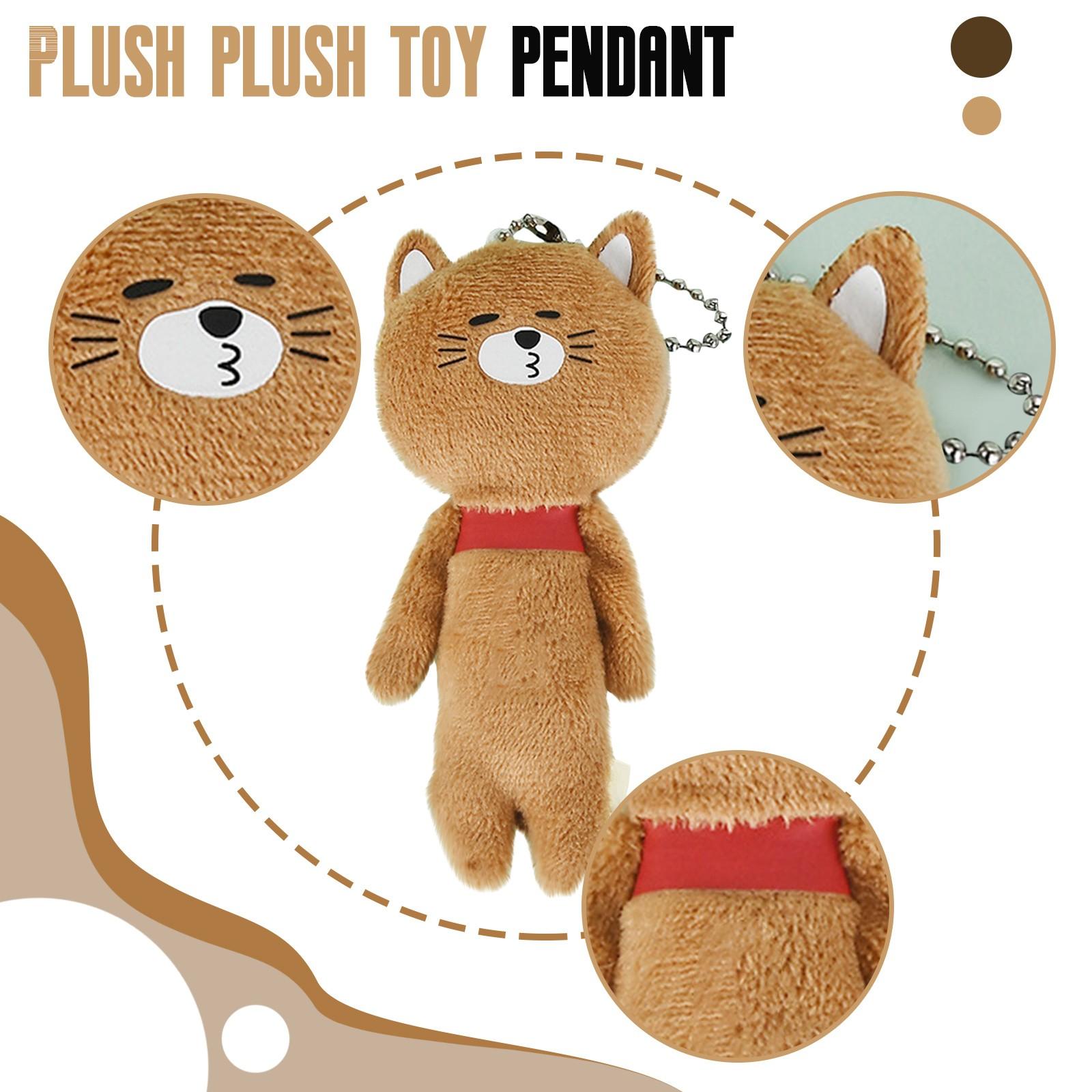 

Плюшевый брелок для ключей, милая коллекция, подвеска, магнитные люди, уродливый предмет, украшение, подходит для сумки и ключа (1шт) One Size