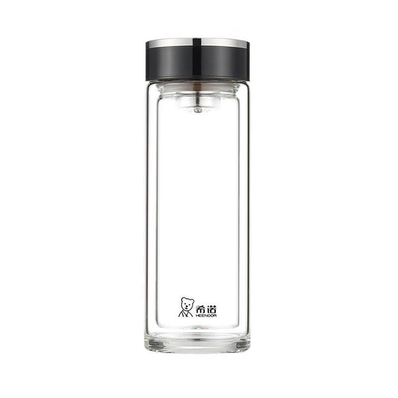 Heenoor Double-Layer Glass Tea Mug with Filter