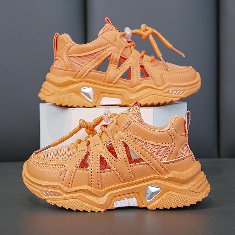 Womens Breathable Mesh Casual Shoes Hollow Out Design Fashion Viral Sneakers 37 оранжевый