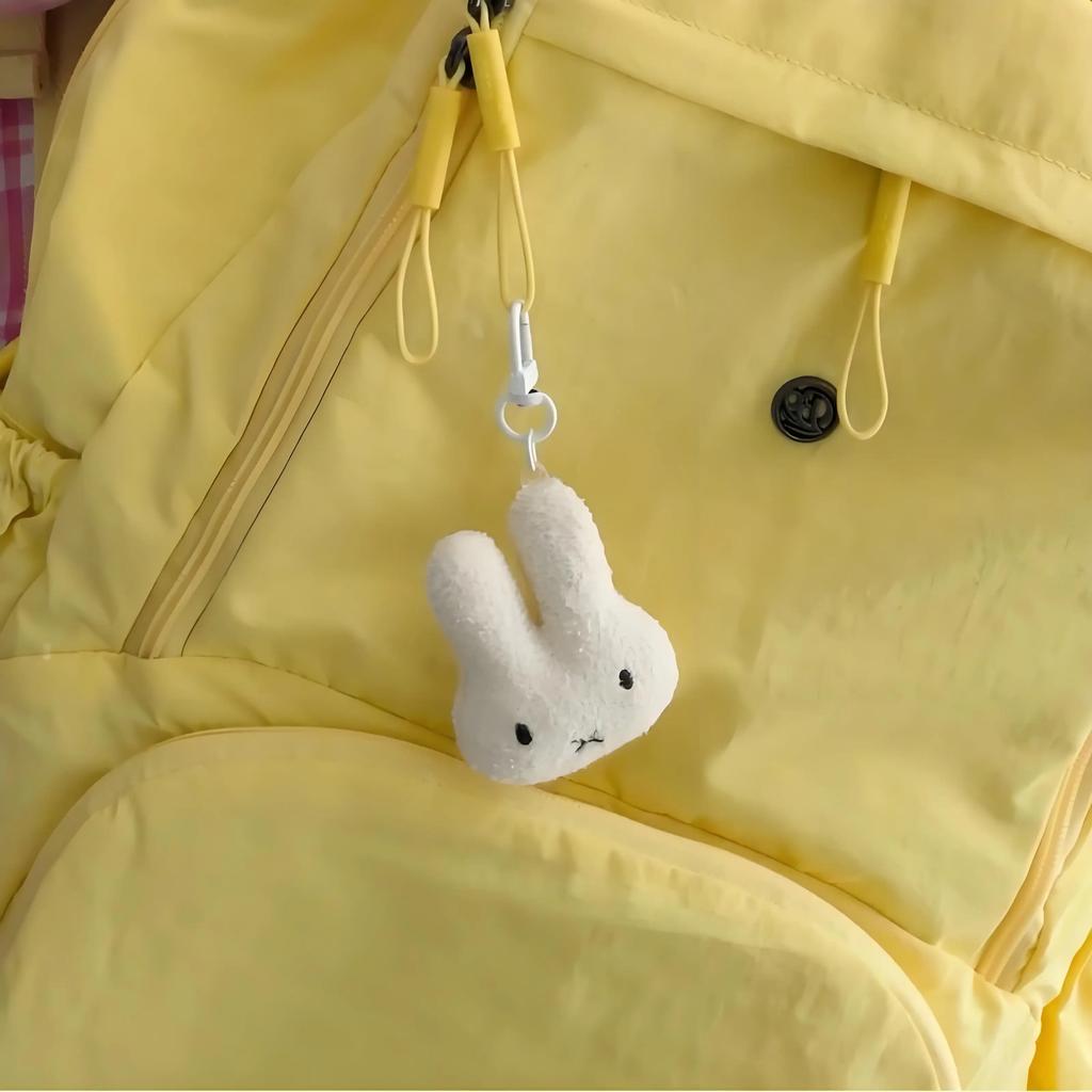 Kawaii Anime Miffy Rabbit Plush Keychain Cute Doll Keychain Bag Super Cute Cartoon Doll As A Gift for Couples