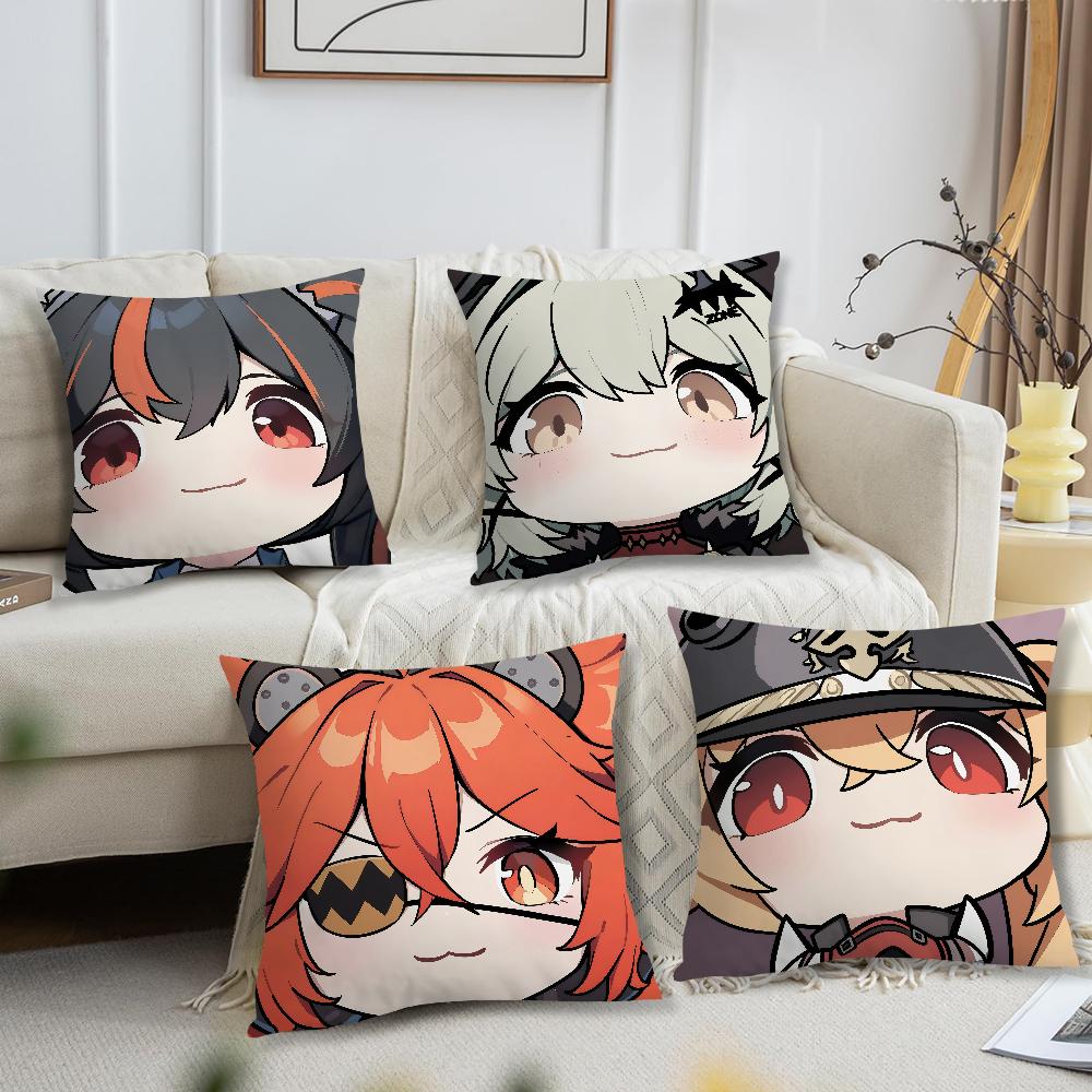 game Zenless Zone Zero Caesar King Koleda Comfortable soft Pillow Case for Sofa Living Room Home office Decor Protective Covers