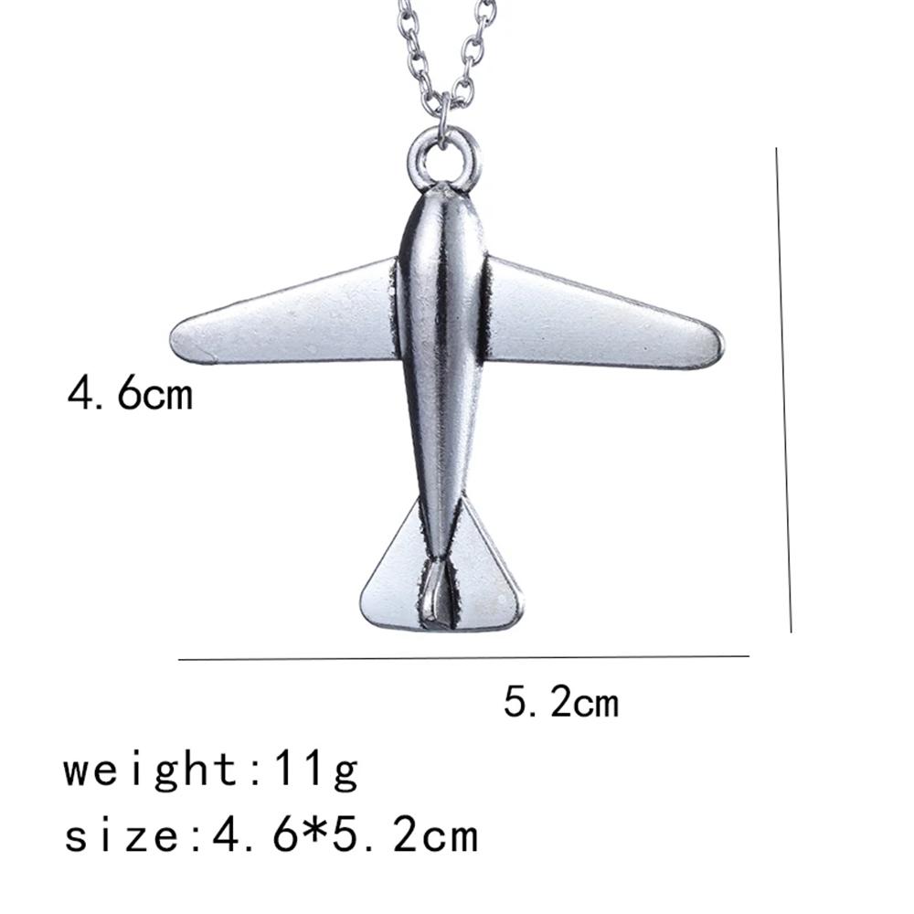 

Fashion Vintage Charm Plane Necklace Airplane Pendant For Men And Women Jewelry Gifts 50cm античный серебряного
