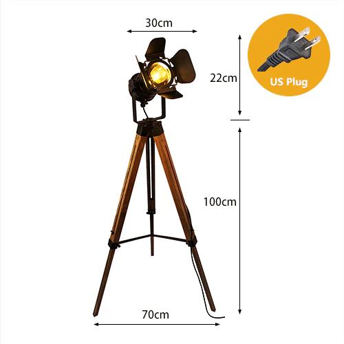 

Винтажный деревянный напольный светильник, американская подставка, кронштейн для головы светильника для гостиной, спальни, студии, домашнего декора, светильника для освещения No bulb