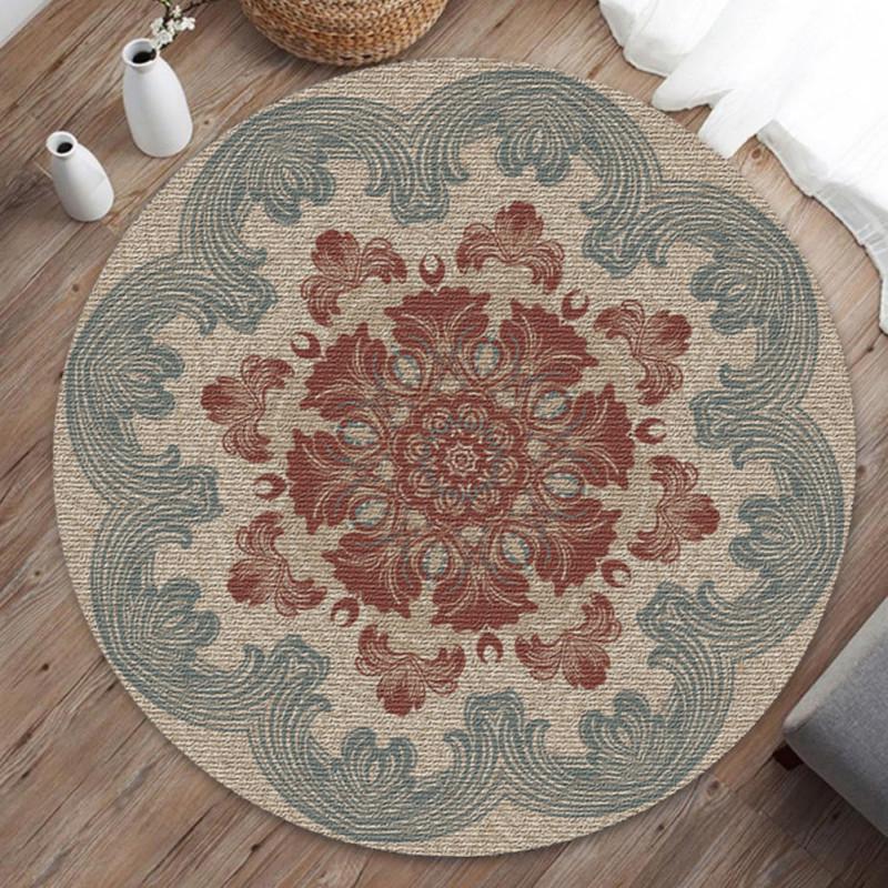 

Home Decorative Round Carpet Fashion Area Rugs Bedroom Anti-slip Floor Mat 40CM Style 3