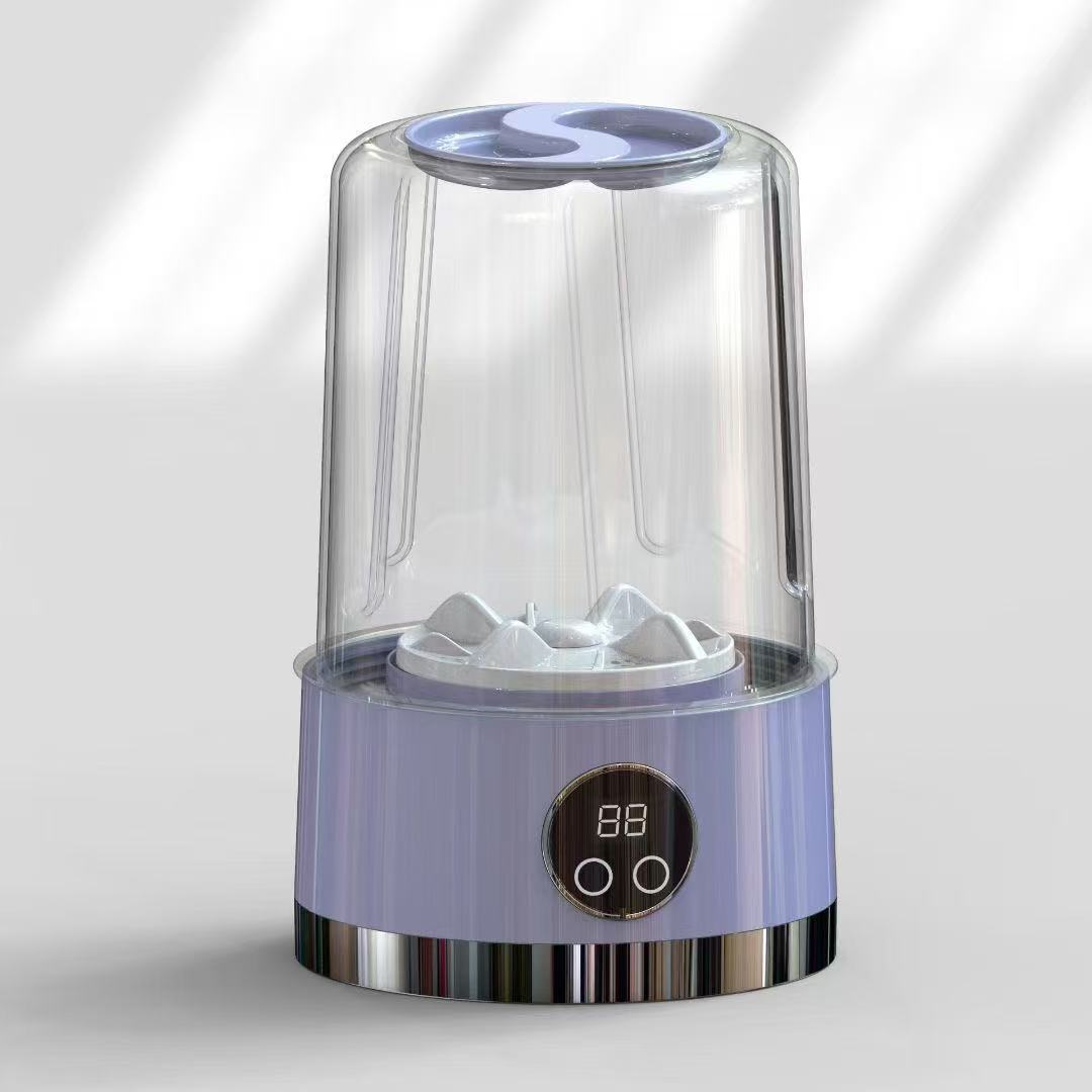 

Домашняя мини-стиральная машина для общежития Нижнее белье и чашка для стирки нижнего белья Портативная маленькая беспроводная зарядка для стиральной машины синий