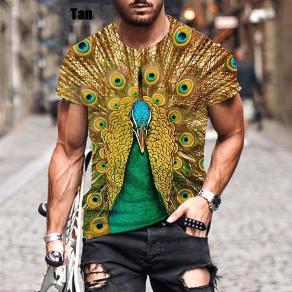 

New fashionable summer hot selling 3D men s/women s T-shirt 3D printed short sleeved round neck men s top XS