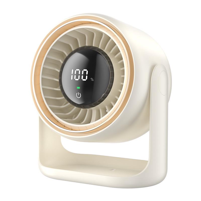 

F101 Desktop Circulating Fan: Silent, 100-Speed, Powerful Wind for Home or Office with Display Screen LLD-F101 бежевый