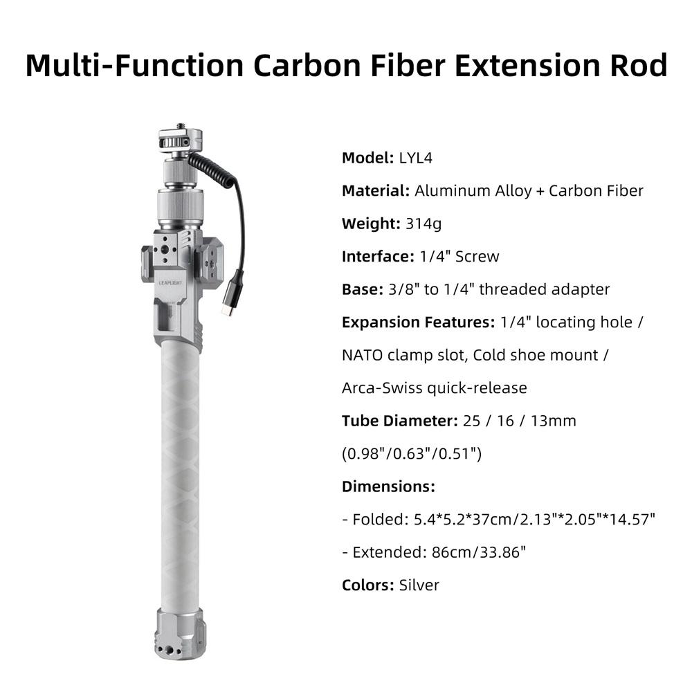 LEAPLIGHT Aluminum Tripod Stand w Telescopic