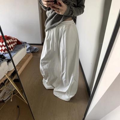 Womens Loose Wide-Leg Jogger Pants Casual Streetwear Hip Hop Dance Trousers Lightweight Breathable