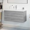 Vidaxl Cabinet With Sink, Sonoma Grey Oak, Wood-based Material